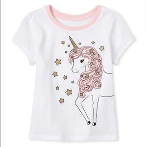 The Children’s Place White Unicorn T-Shirt